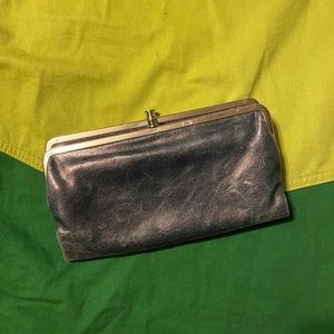 Vintage Navy Blue Hobo Wallet